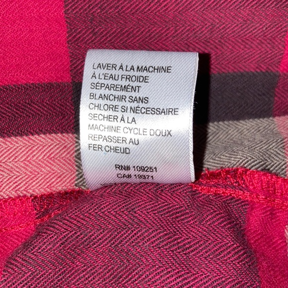 Anthropologie Isabela Sinclair size small plaid& lace  detail button down - Picture 6 of 6